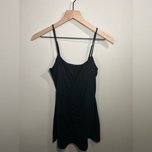 black revival tennis dress with shorts